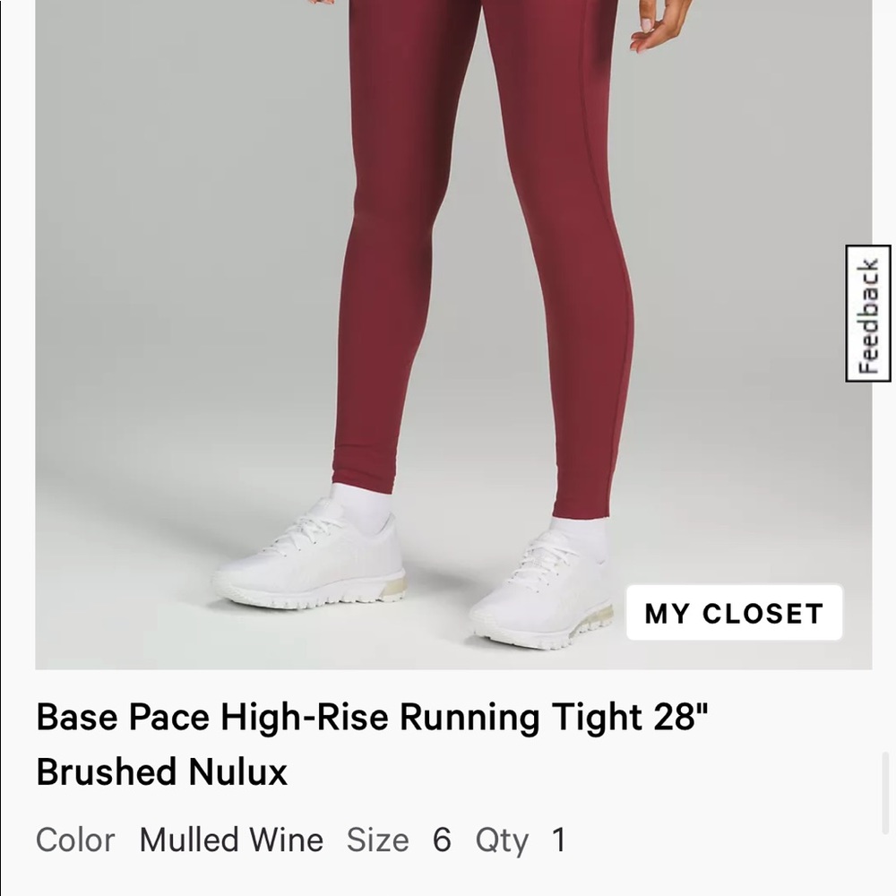 Base pace lululemon leggings